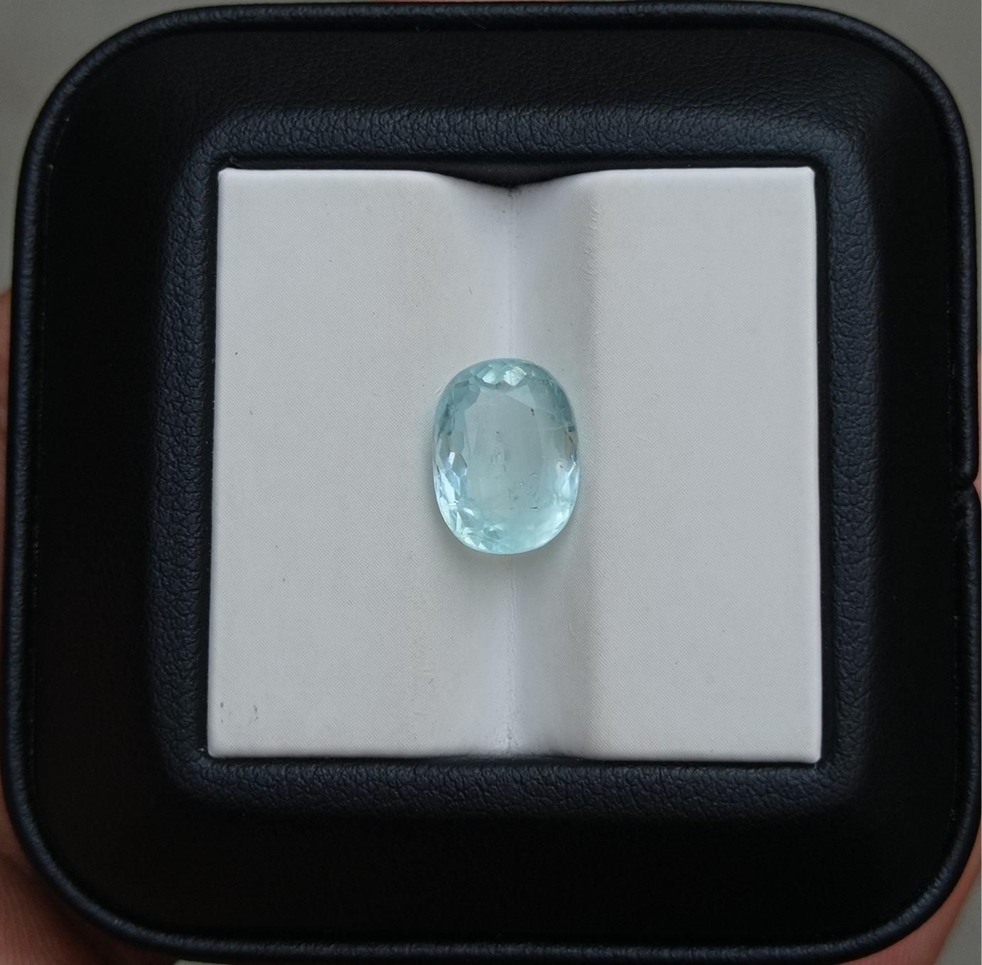 3.95ct Natural Aquamarine Gemstones - March Birthstone - 11x8.5x6mm