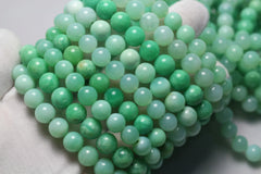 Natural A+ Australian Chrysoprase Gemstone Bracelet, Sizes 7-14mm