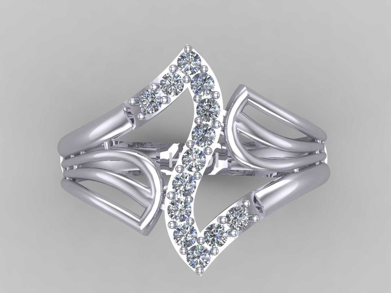 Dancing Beat Diamonds Ring