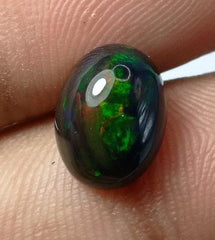 3ct Opal for Sale - Black Fire Opal - Welo Opal - October Birthstone - 12 x 9 x 6 mm