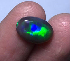 2.8ct Opal for Sale - Black Fire Opal - Welo Opal - October Birthstone - 11x7mm