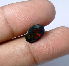 2.2ct Opal for Sale - Black Fire Opal - Welo Opal - October Birthstone - 12x8x5mm