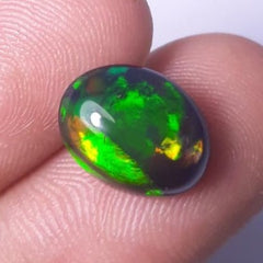 3.70ct Opal for Sale - Black Fire Opal - Welo Opal - October Birthstone - 13.1x10x6.3mm
