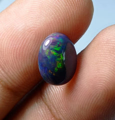 2ct Opal for Sale - Black Fire Opal - Welo Opal - October Birthstone - 12x9mm