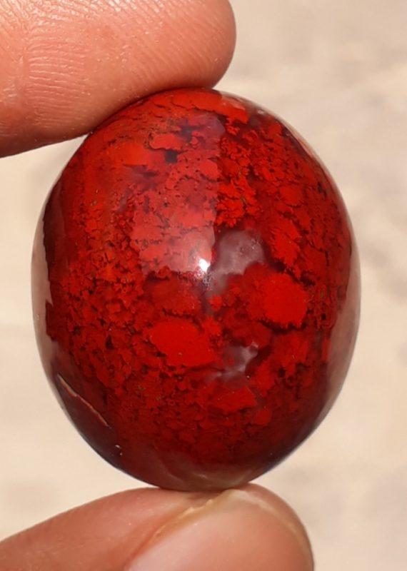 44.5ct Jasper - Blood Jasper Cabochon - Red Jasper -30x24mm