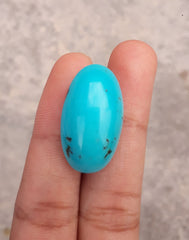 Natural Certified Turquoise  - Blue Turquoise - 29.1ct- 26x15mm
