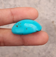 Natural Certified Turquoise  - Blue Turquoise - 29.1ct- 26x15mm