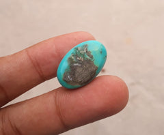 Natural Certified Turquoise  - Blue Turquoise - 26.5ct- 23x15mm