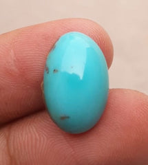 Natural Certified Turquoise  - Blue Turquoise - 10ct- 19x12mm