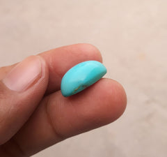 Natural Certified Turquoise  - Blue Turquoise - 10ct- 19x12mm