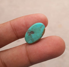 Natural Certified Turquoise  - Blue Turquoise - 10ct- 19x12mm
