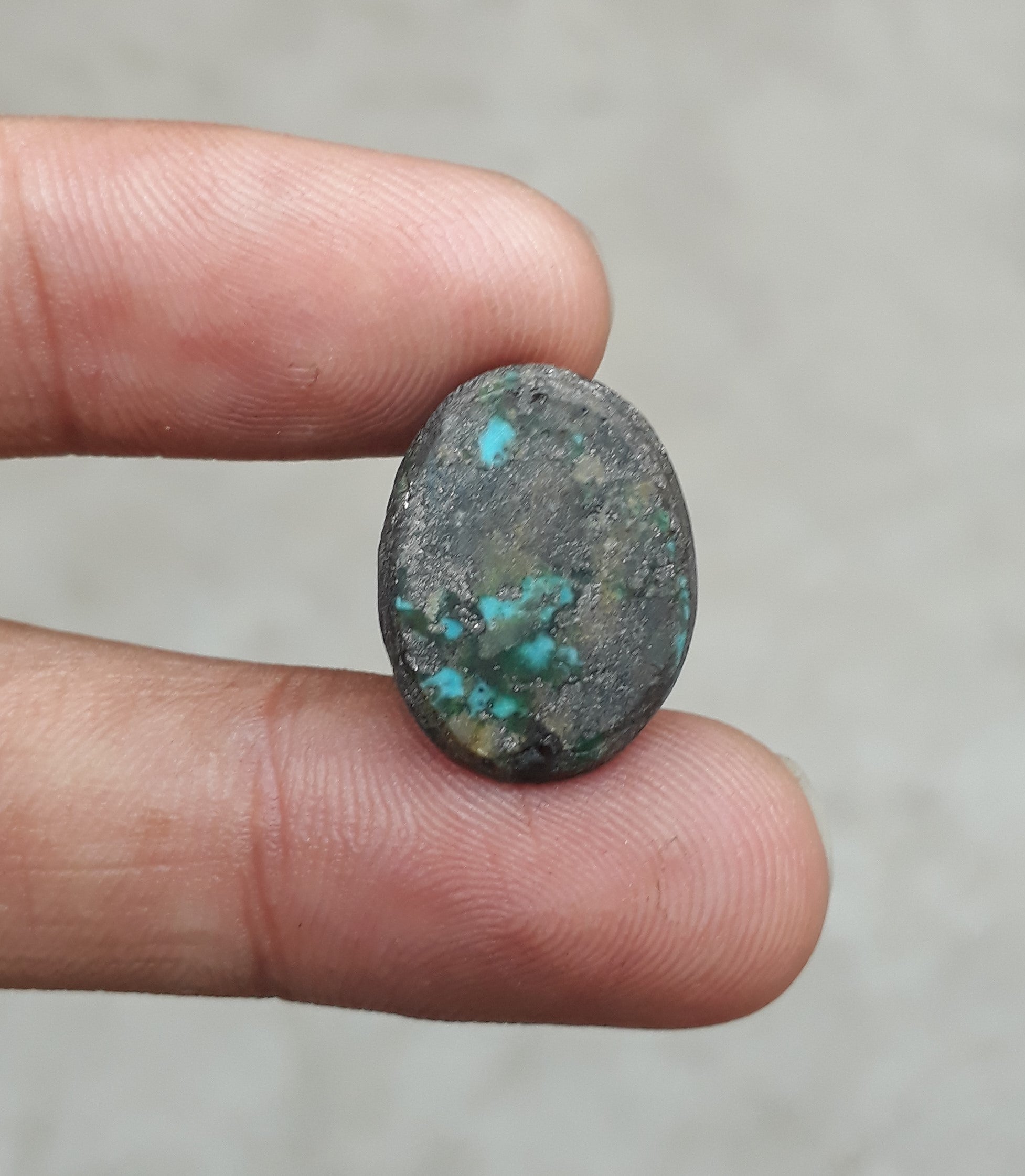 Natural Turquoise with Pyrite - Blue Matrix Turquoise - Shajri Feroza-20Ct