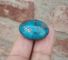 Natural Turquoise with Pyrite - Blue Matrix Turquoise - Shajri Feroza-30Ct