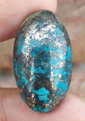 Natural Turquoise with Pyrite - Blue Matrix Turquoise - Shajri Feroza-40Ct