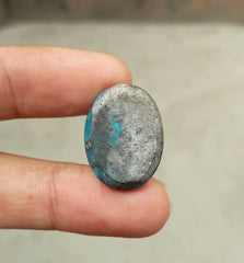 Natural Turquoise with Pyrite - Blue Matrix Turquoise - Shajri Feroza-33.9Ct