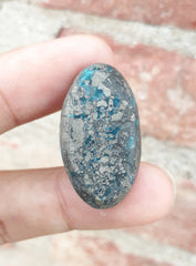 Natural Turquoise with Pyrite - Blue Matrix Turquoise - Shajri Feroza-56Ct