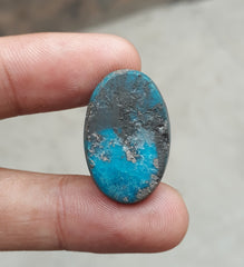 Natural Turquoise with Pyrite - Blue Matrix Turquoise - Shajri Feroza-41.2Ct