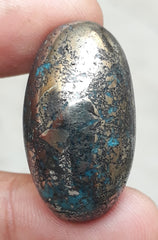 Natural Turquoise with Pyrite - Blue Matrix Turquoise - Shajri Feroza-71.5Ct
