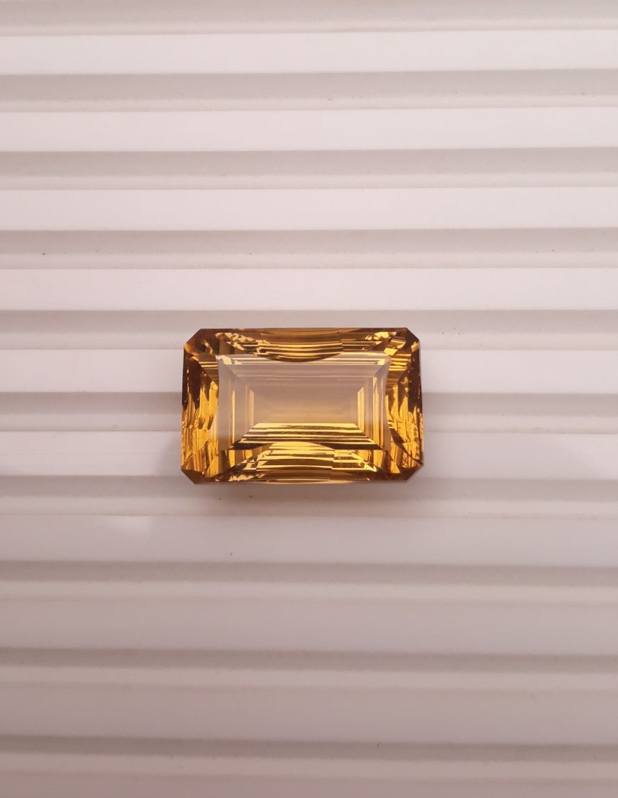 25ct Natural Transparent Best Quality Citrine For Sale - Golden Citrine - November Birthstone - 22x14x10.5mm