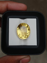 20.2ct Faceted Citrine For Sale - November Birthstone - 19x17x11mm