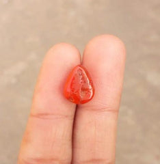 6.2ct Red Coral Stone - Moonga Stone - Marjan Stone - Pagadam Stone - 13.7x10.3mm