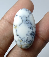 22.9ct Opal for Sale - Natural Dendritic Opal - October Birthstone - 32x18mm