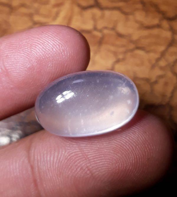 21.4ct-Dur e Najaf - Pearl of Najaf Cabochon - April Birthstone - Rock Crystal Quartz -21x13mm