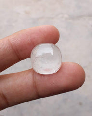 21ct Dur e Najaf - Pearl of Najaf Cabochon - April Birthstone - Rock Crystal Quartz -18x17.5mm