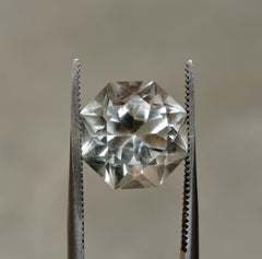 2.1ct Dur e Najaf - Pearl of Najaf Fancy Cut Transparent - April Birthstone - Rock Crystal Quartz -8x8mm