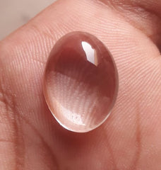 16.8ct Dur e Najaf - Pearl of Najaf Cabochon Transparent - April Birthstone - Rock Crystal Quartz -19x15mm