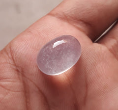 19.7ct Dur e Najaf - Pearl of Najaf Cabochon Milky - April Birthstone - Rock Crystal Quartz -18x13mm
