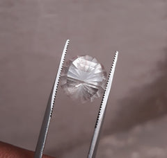 7.8ct Dur e Najaf - Pearl of Najaf Fancy Cut Transparent - April Birthstone - Rock Crystal Quartz -12x12mm