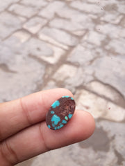 Natural Certified Egyptian Turquoise - Misri Feroza - 8.4Ct- 20x12mm