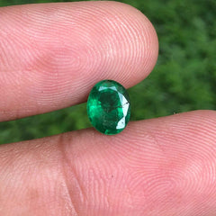 1.15ct Emerald for sale - Budh Ratna - Zamurd - Pachu Stone, Markat Mani Stone - 9x7mm