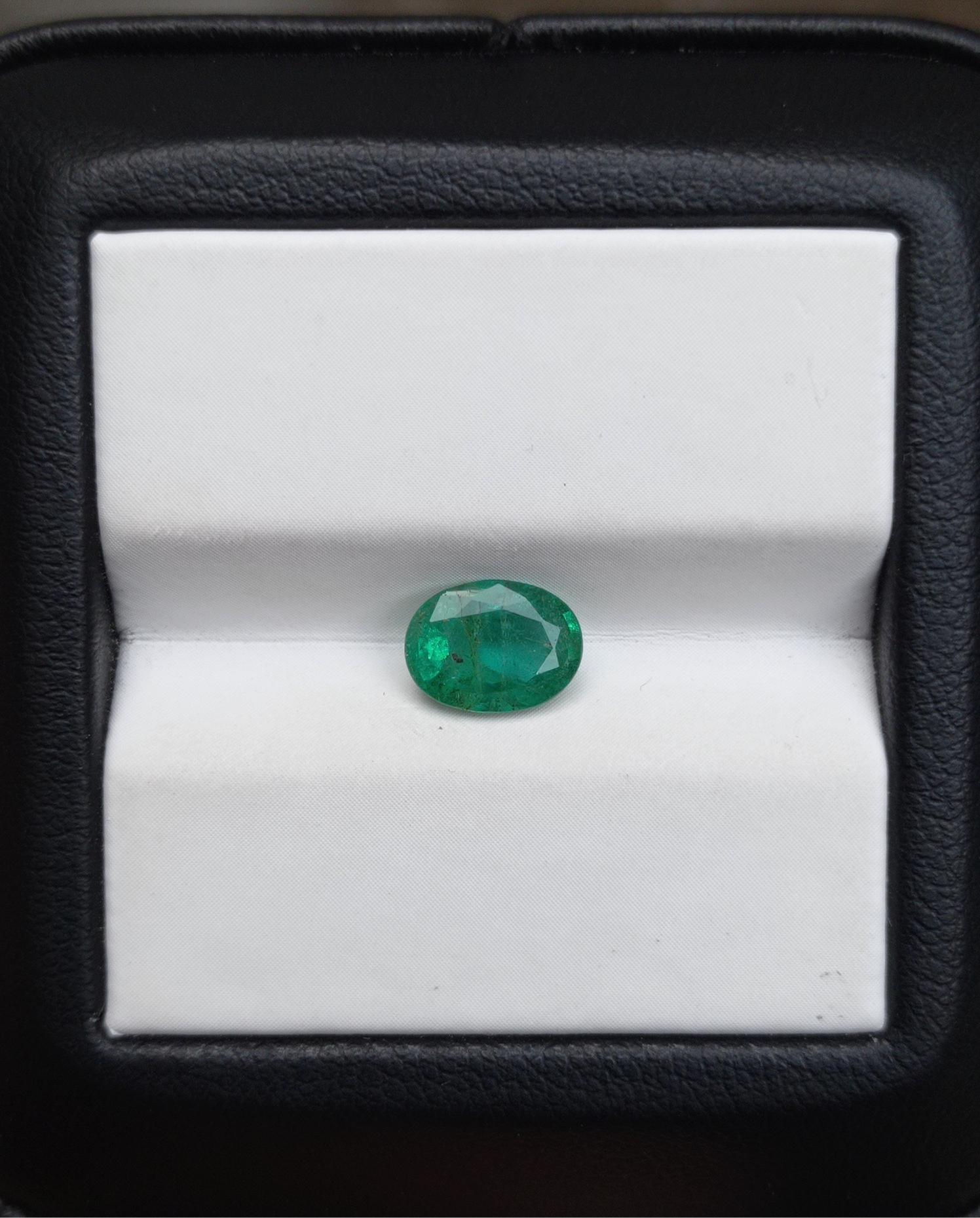 0.90ct Emerald for sale - Budh Ratna - Zamurd - Pachu Stone, Markat Mani Stone - 8x6x4mm