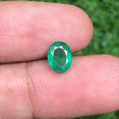 1.10Ct Emerald for sale - Budh Ratna - Zamurd - Pachu Stone, Markat Mani Stone - 9x7mm