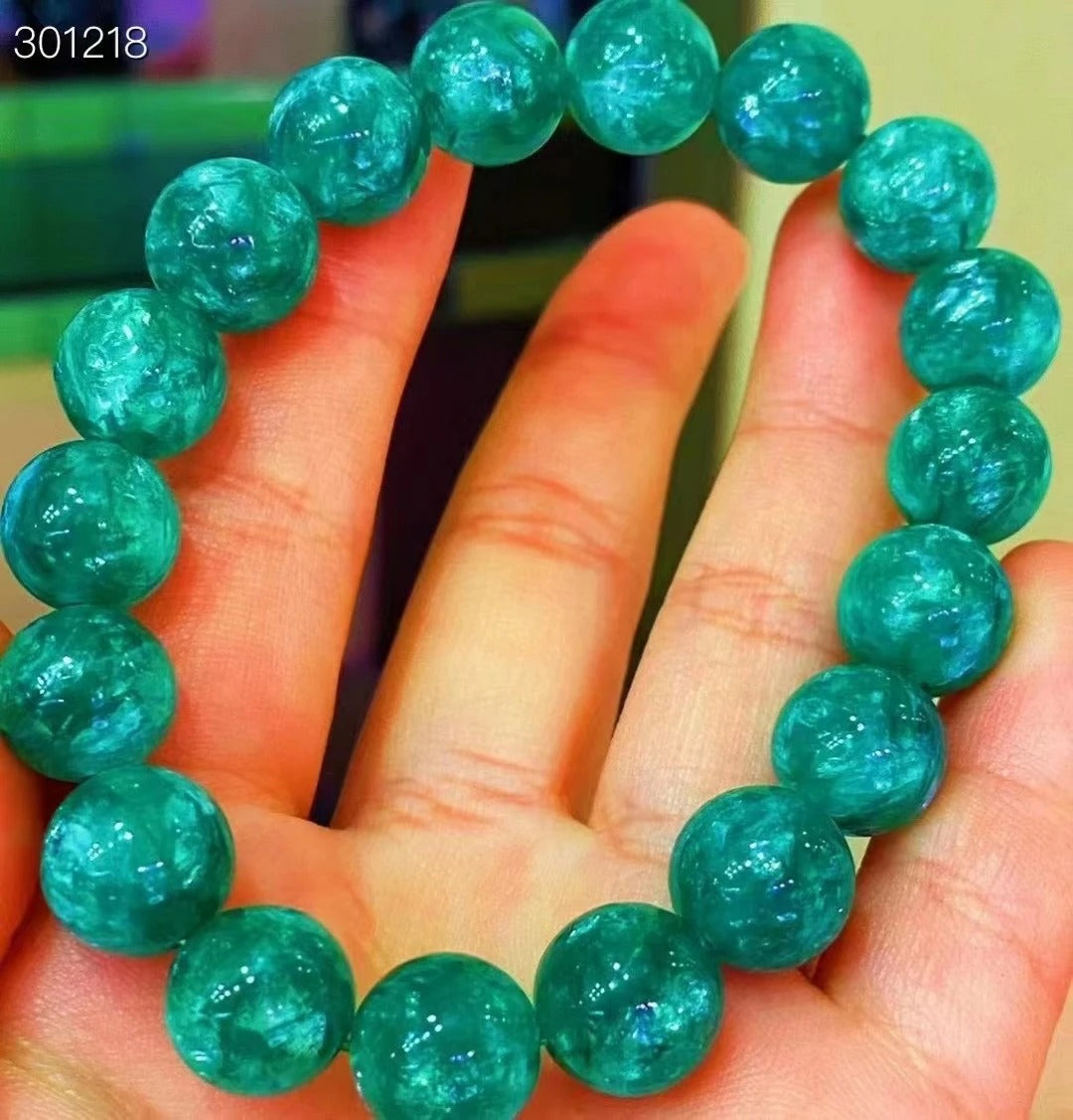 Genuine Natural AAA Quality Emerald Gemstone Bracelet, Bead Sizes 11.3mm