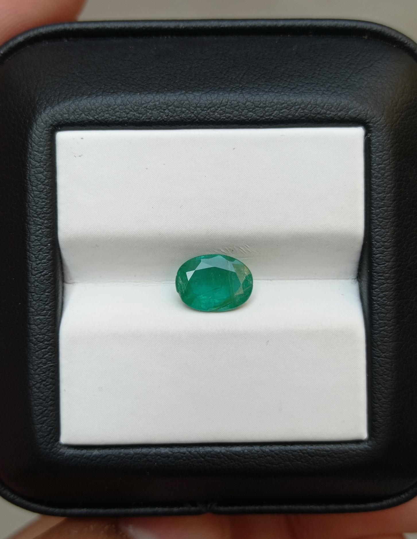 1.20ct Emerald for sale - Budh Ratna - Zamurd - Pachu Stone, Markat Mani Stone - 9x6.4x3.5mm