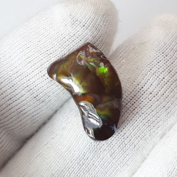6.8ct Multi Color Mexican Fire Agate, Perfect gemstone Gift for Collector, Dimensions 16x10mm