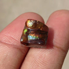 10.1ct Mexican Fire Agate,  Rare Fire Agate, Perfect gemstone Gift for All Gem Lover, Dimensions 13x12x8mm