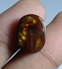 11.8ct Oval Shape Fire Agate - Perfect Gemstone Gift For All - Dimensions 17x13x5mm