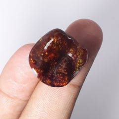 Beautiful Buddly Fire Agate Carving - Agata De Fuego