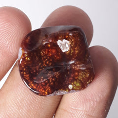 Beautiful Buddly Fire Agate Carving - Agata De Fuego