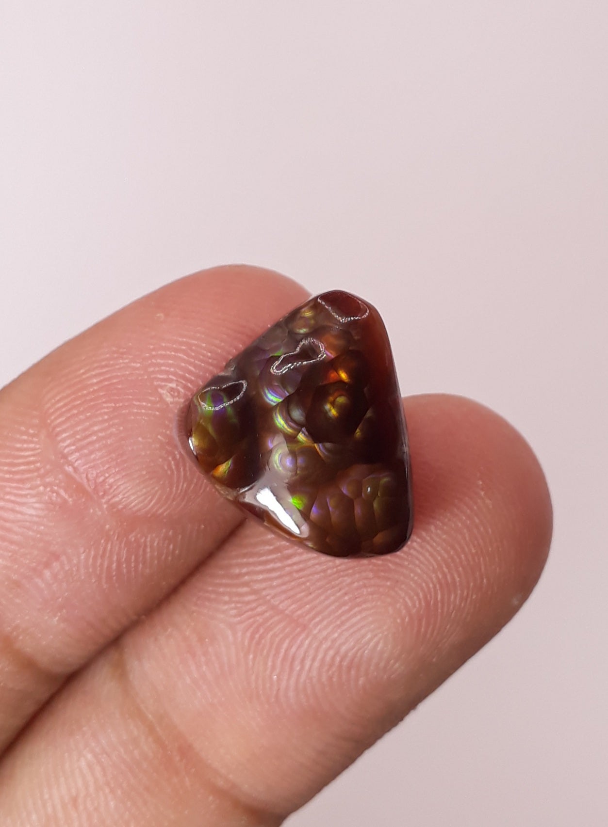 MultiFire Rare Mexicna Fire Agate Cabochon