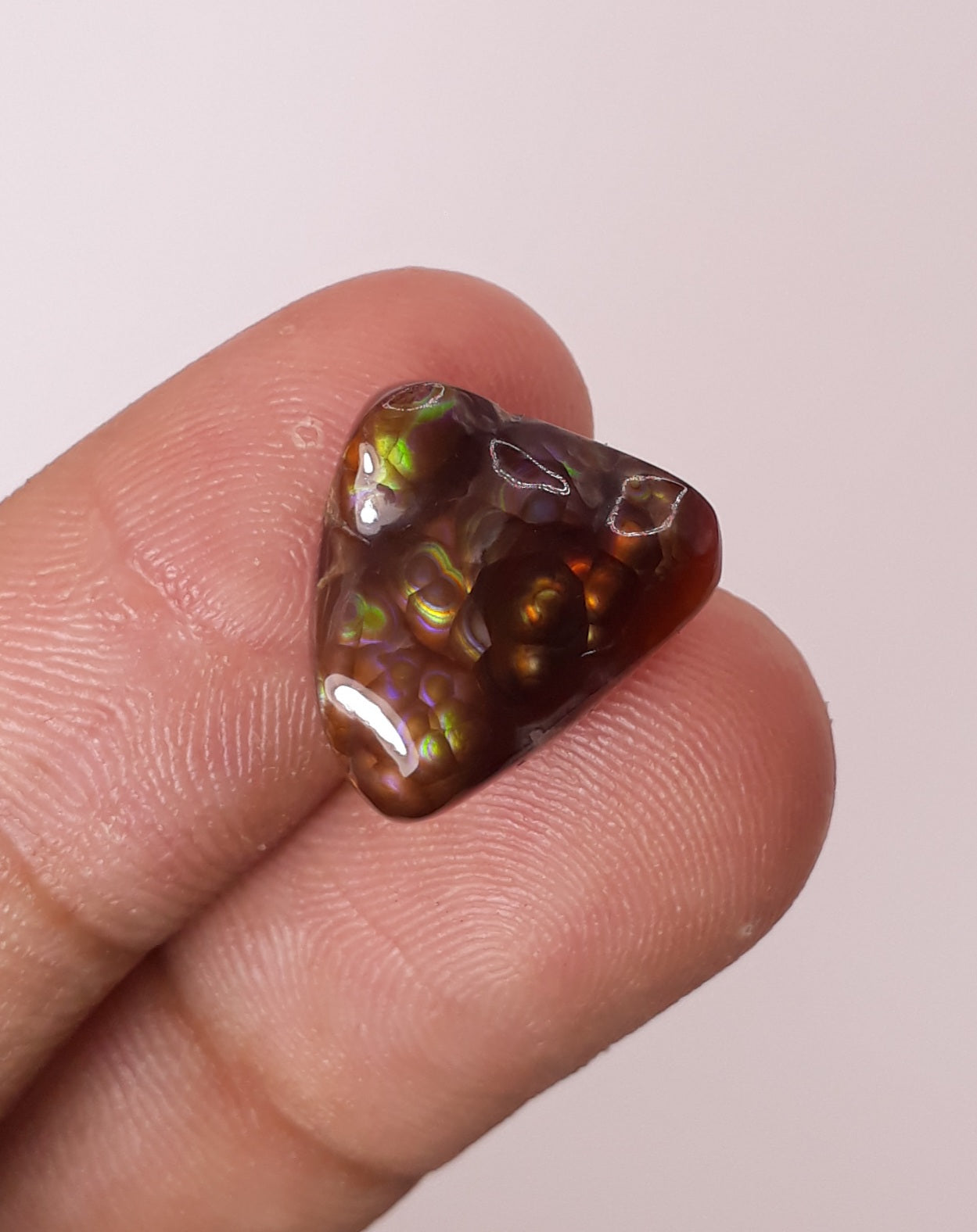 MultiFire Rare Mexicna Fire Agate Cabochon