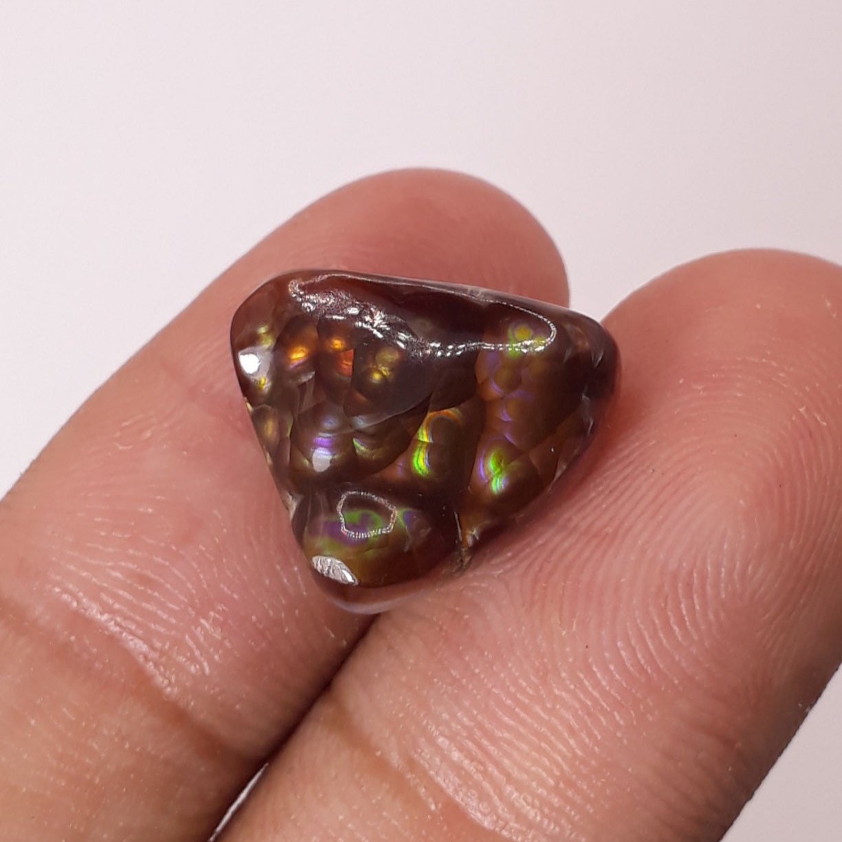 MultiFire Rare Mexicna Fire Agate Cabochon