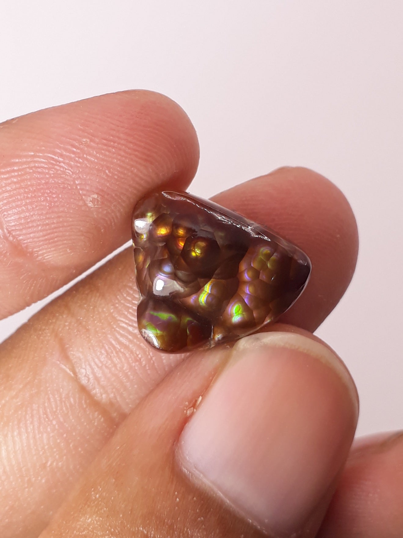 MultiFire Rare Mexicna Fire Agate Cabochon