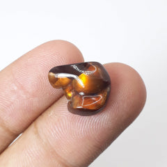 Freeform Firy Mexican Fire Agate Carving - Agata De Fuego