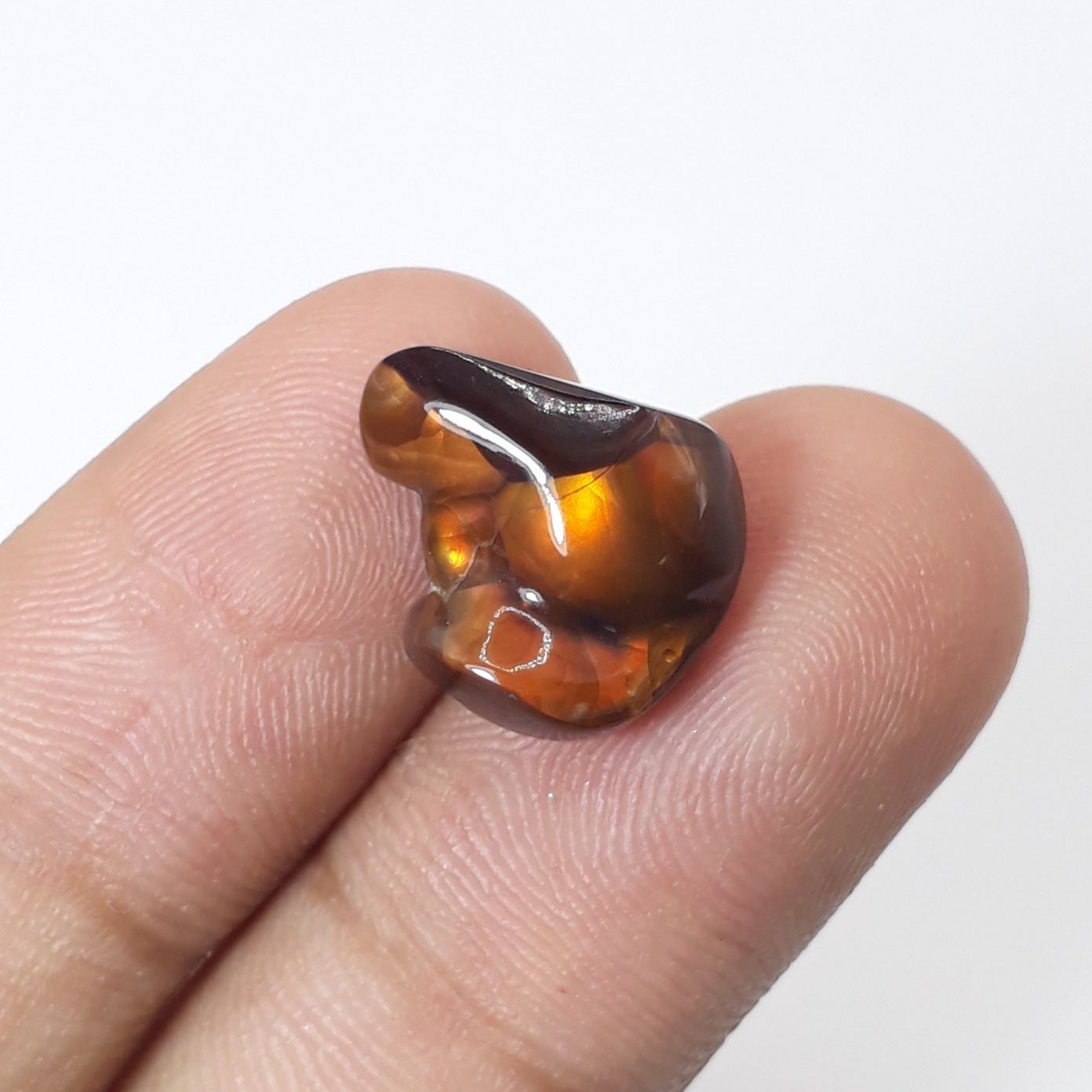 Freeform Firy Mexican Fire Agate Carving - Agata De Fuego