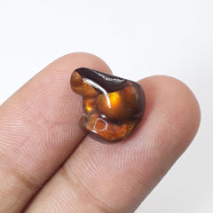 Freeform Firy Mexican Fire Agate Carving - Agata De Fuego